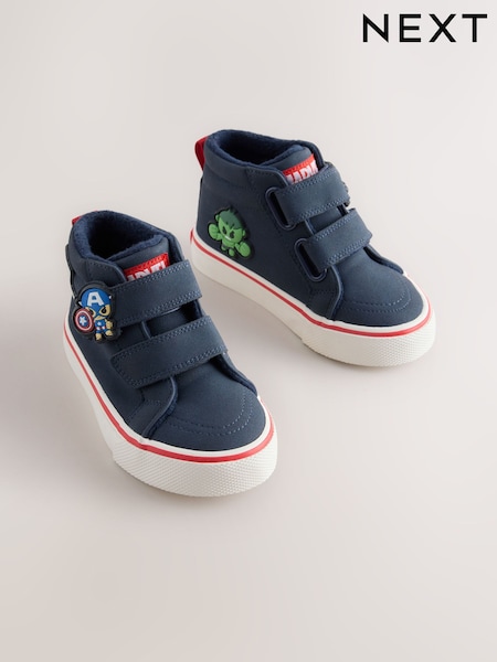 Navy - Marvel Hi-top Touch Fastening Boots