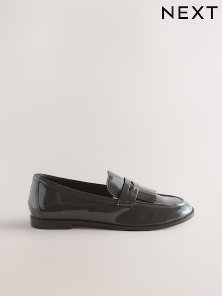 Grey - Forever Comfort® Fringe Detail Loafers