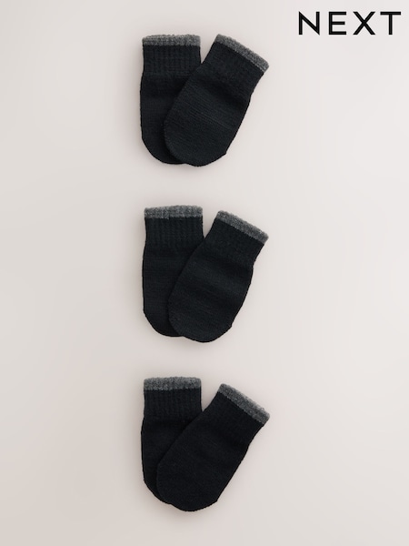 Black - Magic Mitts Gloves 3 Pack (3mths-6yrs)