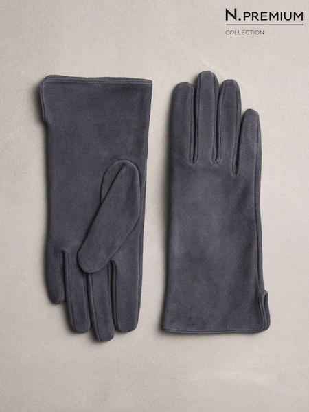 رمادي رمادي داكن - N.premium Suede Gloves