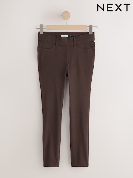Brown - Jersey Denim Leggings