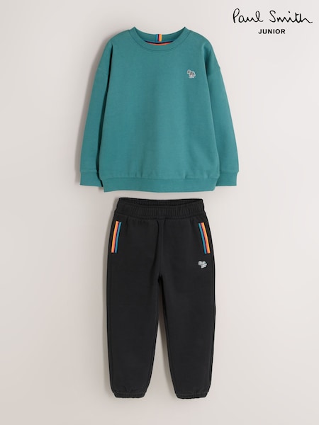Green/Black - Paul Smith Junior Zebra Sweatshirt And Joggers Set