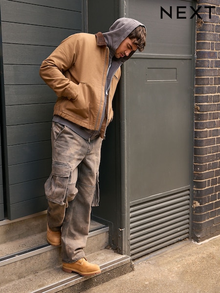 Brown Camo Cargo - Baggy Fit Jeans