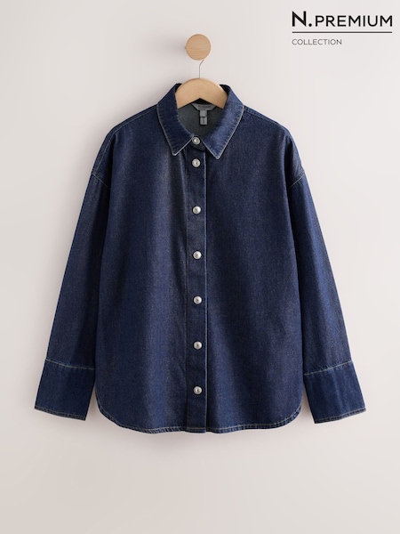 Dark Blue - N.premium Denim Shirt