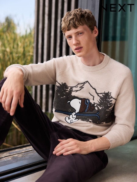 Neutrale Farbe - Regular Snoopy Christmas Jumper