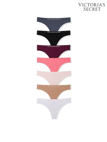 Grey/Black/Red/Pink/Nude/White - Victoria's Secret 7 Pack Knickers