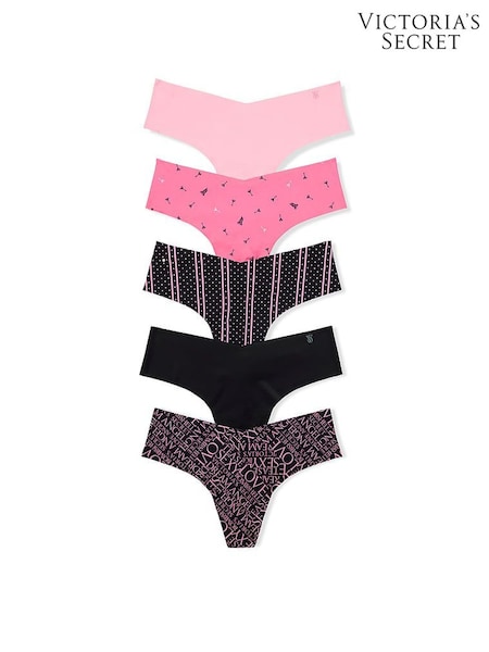 Pink/Black - Victoria's Secret 5 Pack Knickers
