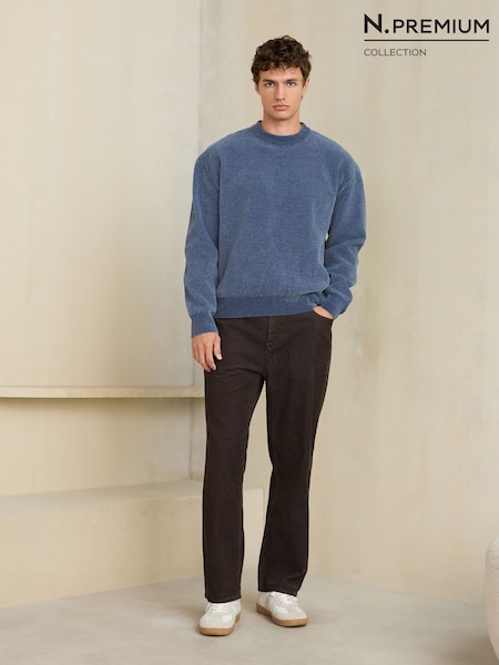 Braun - Straight Fit N. Premium Cord Five Pocket Trousers