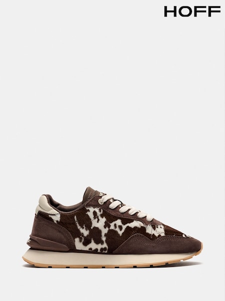 Brun - Hoff City Cow Print Trainers