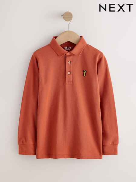 Orange Stag - Long Sleeve Polo Shirt (3-16yrs)