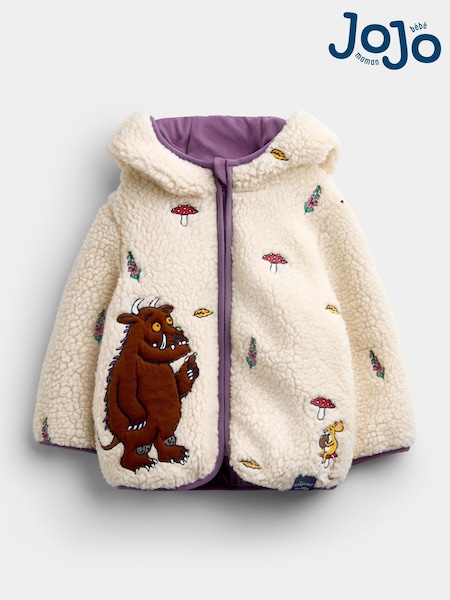 Cream The Gruffalo - Jojo Maman Bébé Hooded Borg Jacket