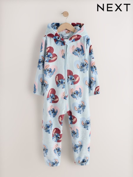 Blue - Stitch Fleece All-in-one (3-16yrs)