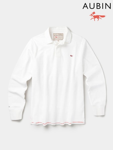 Blanc - Regular Aubin Irnham Rugby White Shirt