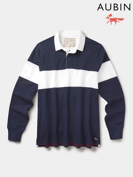 Blue - Regular Aubin Blue Irnham Rugby Shirt