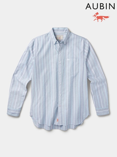 modra - Regular Aubin Blue Aldridge Oxford Button Down Shirt