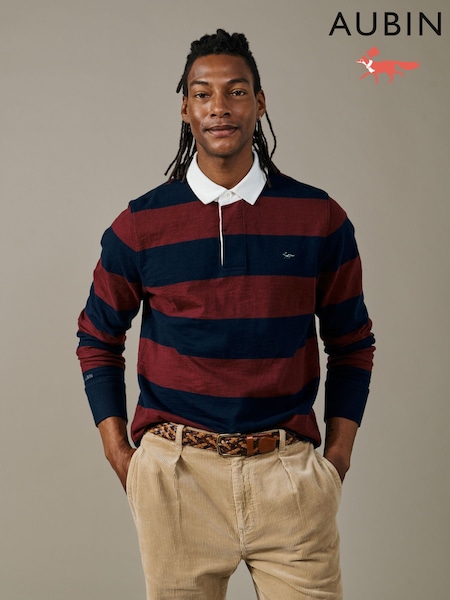 أزرق - Regular Aubin Blue Irnham Rugby Shirt