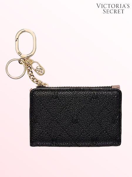 Debossed Black - Victoria's Secret Foldable Keyring Card Holder