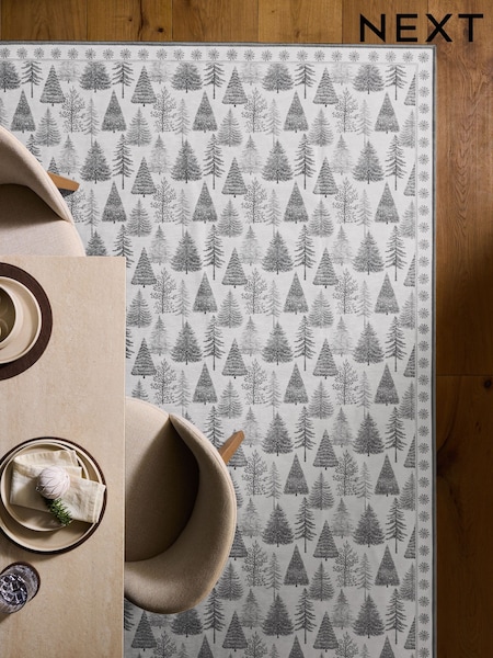 Washable Winter Trees Rug