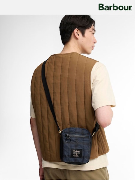 Marineblau - Regular Barbour® Field Wax Cross-body Bag