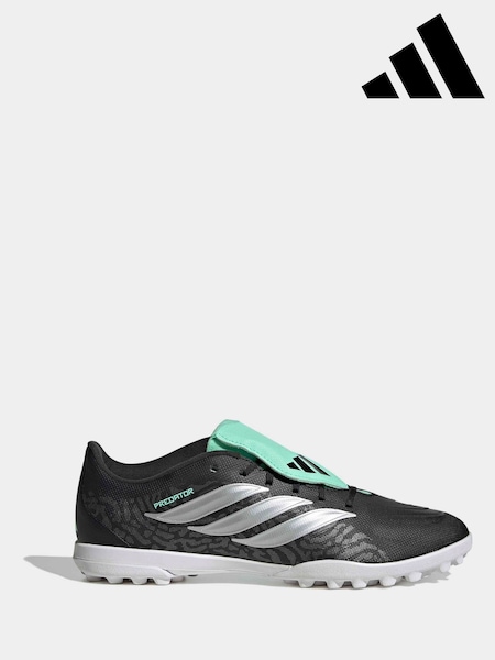 Negro - Regular Adidas Predator Club Fold-over Tongue Turf Football Boots