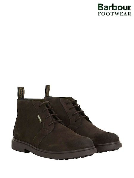 بني - Regular Barbour® Meays Leather Chukka Boots