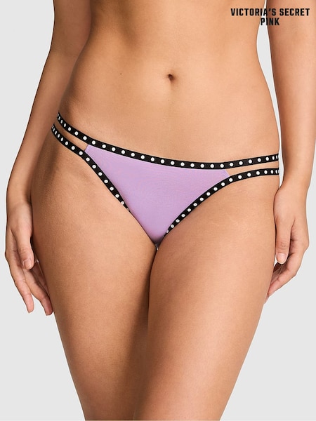 Lilac Purple Crush - Victoria's Secret Pink Cotton Mini Logo Knickers