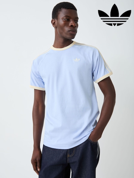 Blue - Regular Adidas Originals 3-stripes T-shirt