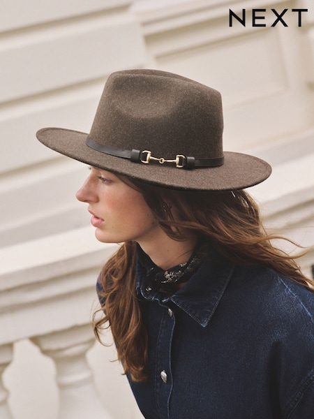 Brown Snaffle - Fedora Snaffle Hat