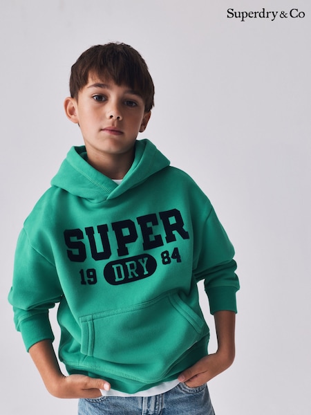 أخضر - هودي برسمة غرافيك من Superdry