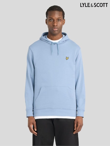 Sky Blue - Regular Lyle & Scott Pullover Hoodie