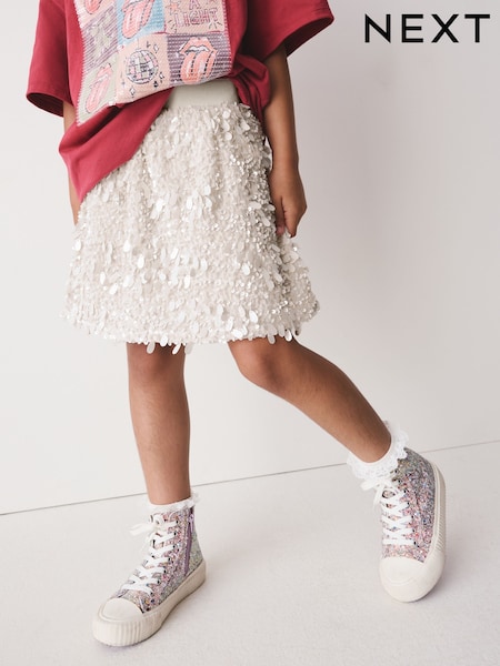 Cream - Sequin Skirt (3-16yrs)