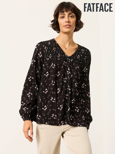 Black Rose Bud - Fatface Blouse