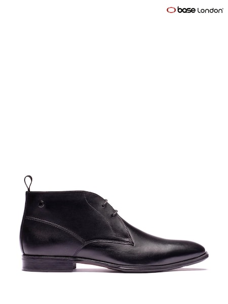 Black - Regular Base London Archer Chukka Leather Boots