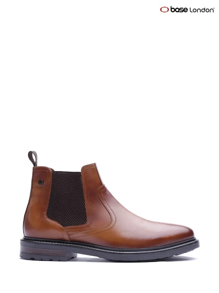 Tan - Regular Base London Roebuck Chelsea Leather Boots