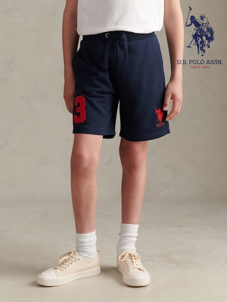 Navy Blue - U.s. Polo Assn. Player 3 Sweat Shorts