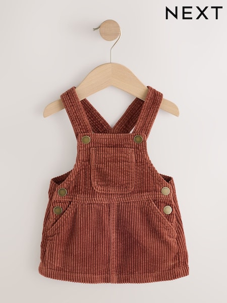 Maple Brown - Cord Pinafore Dress (3mths-8yrs)