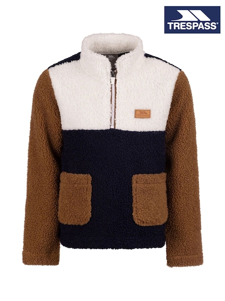 Blue - Trespass Mitta Kids Fleece