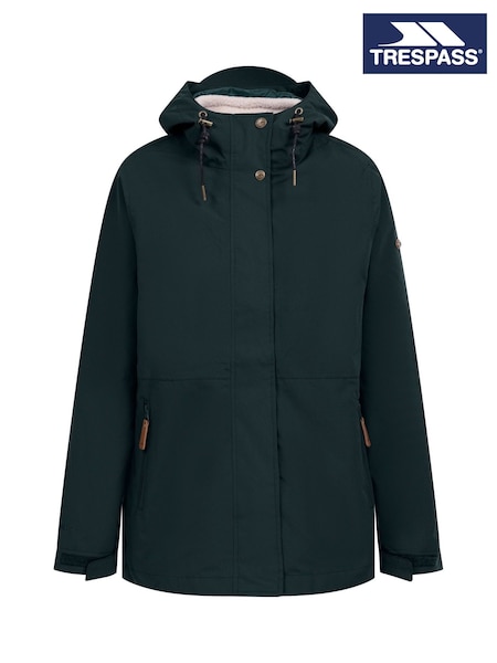 Verde - Trespass Kamila 3 In 1 Waterproof Coat