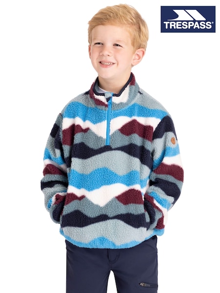 Blue - Trespass Ovie Kids Fleece