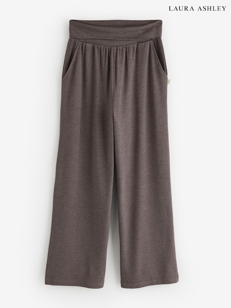 אפור צפחה - Laura Ashley Jersey Wide Leg Lounge Trousers
