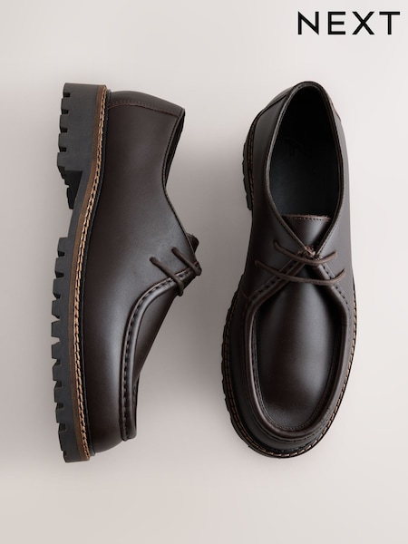 Brown - Regular Leather Apron Shoes