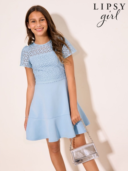 Girls Blue Lace Dresses | Next USA