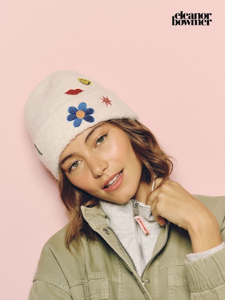 Cream - Eleanor Bowmer Knitted Beanie
