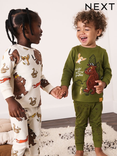 Green/Ecru - Gruffalo Snuggle Pyjamas 2 Pack (9mths-8yrs)
