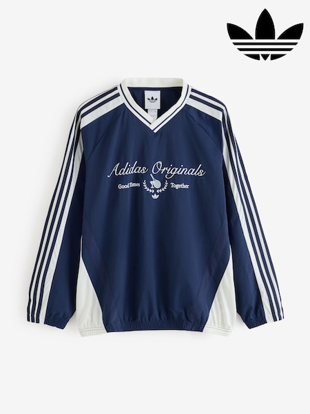 Blue - Regular Adidas Originals Light Crew Sweat Top