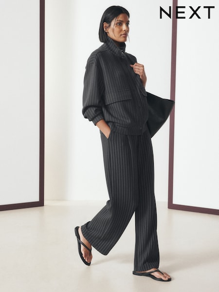 Black - Slinky Wide Leg Trousers