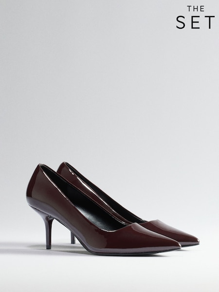 Burgundy Red - The Set High Heel Court Shoes
