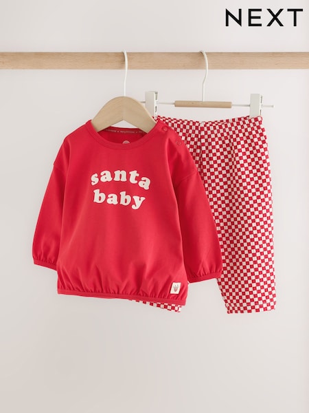 Crveno Deda Mraz - T-shirt And Leggings Baby Set (0-18mths)