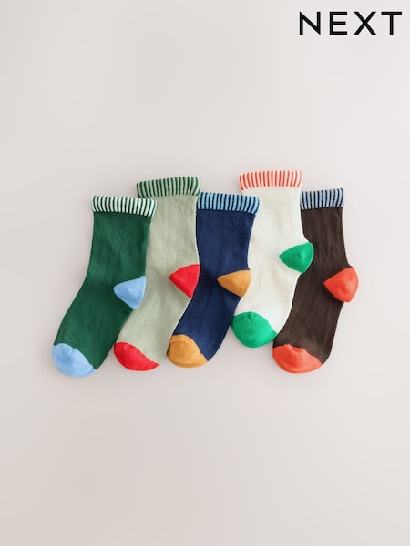 Multi - Lot de 5 chaussettes rayées