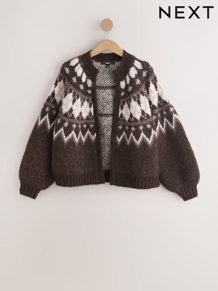 Multi Fairisle Print - Cardigan Cover-up